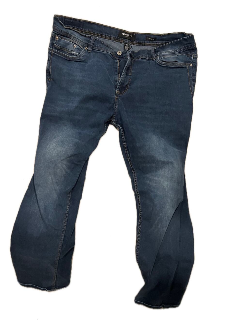 Kenneth Cole Tapered Fit Blue jeans Mens 42x32